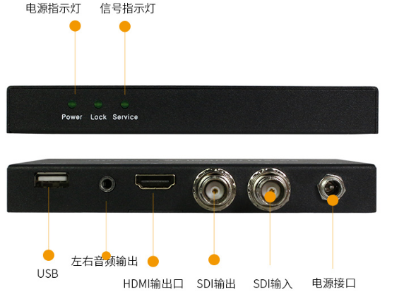 T730-4K 6G-SDI转HDMI转换器接口