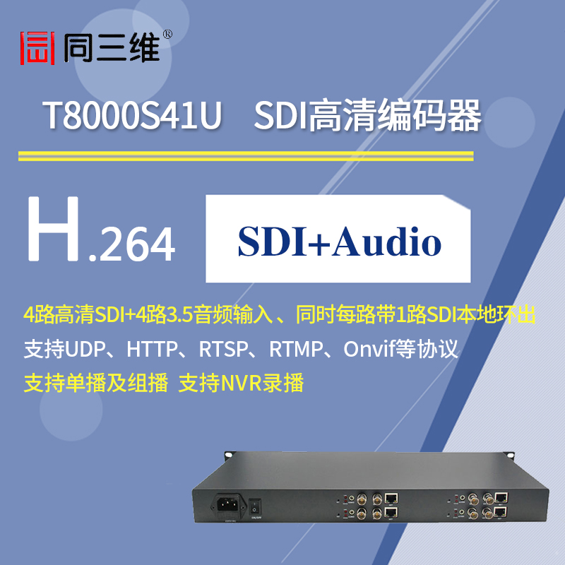 T8000S41U 4路SDI高清编码器